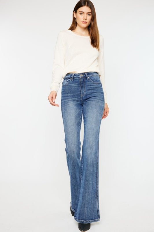 Kancan High Waist Flare Jeans