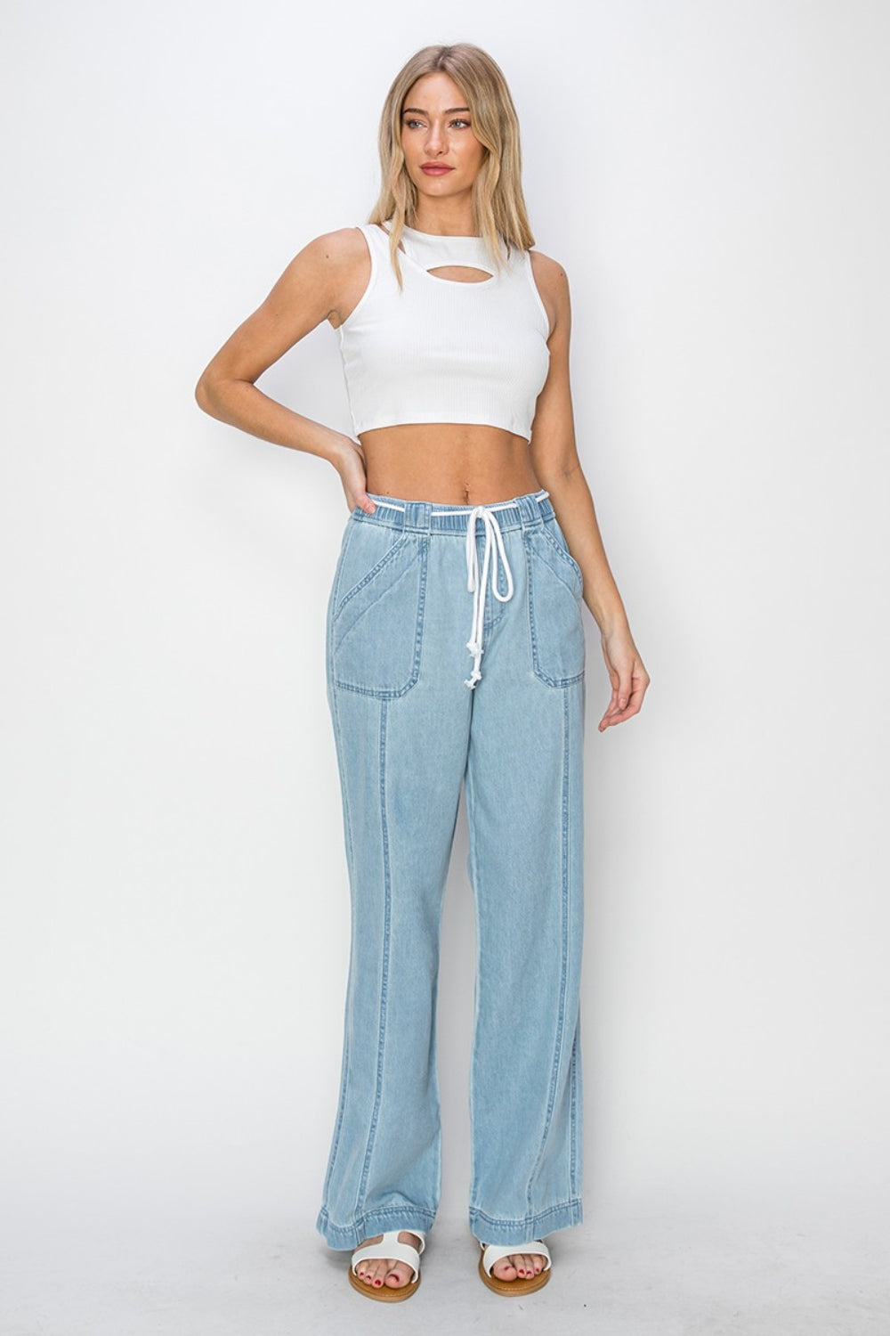 Last One Sale! Originally $69 High Rise Straight Jeans