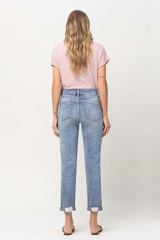 Last One Sale! Originally $72 Distressed Stretch Boyfriend Jeans