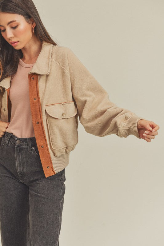 Last One Sale! So Cozy Bomber Jacket