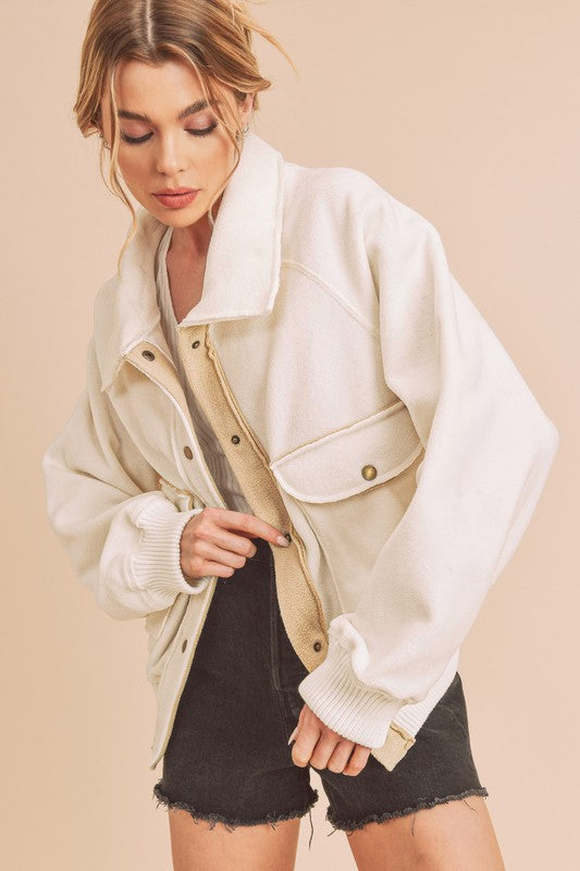 Last One Sale! So Cozy Bomber Jacket