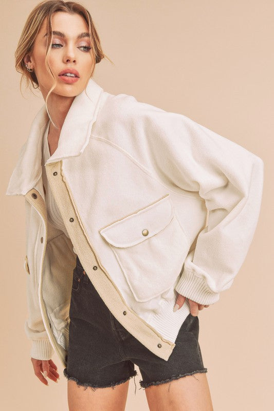 Last One Sale! So Cozy Bomber Jacket