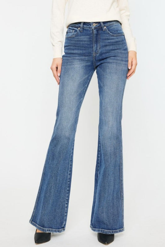 Kancan High Waist Flare Jeans