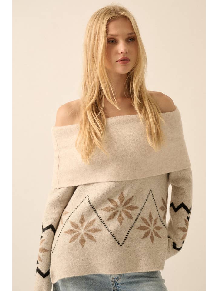 Apres Ski Off Shoulder Sweater