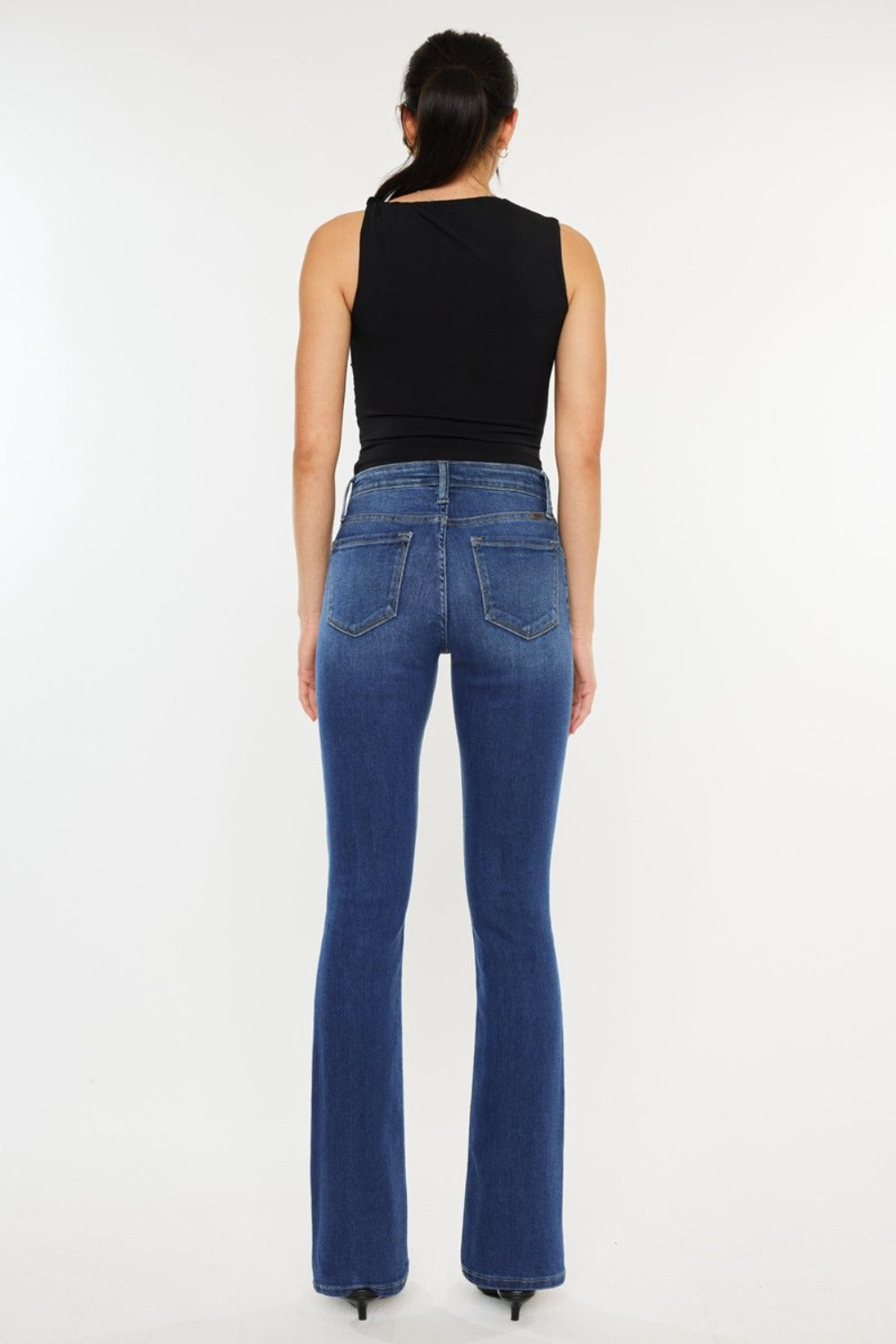 High Rise Slim Bootcut Jeans