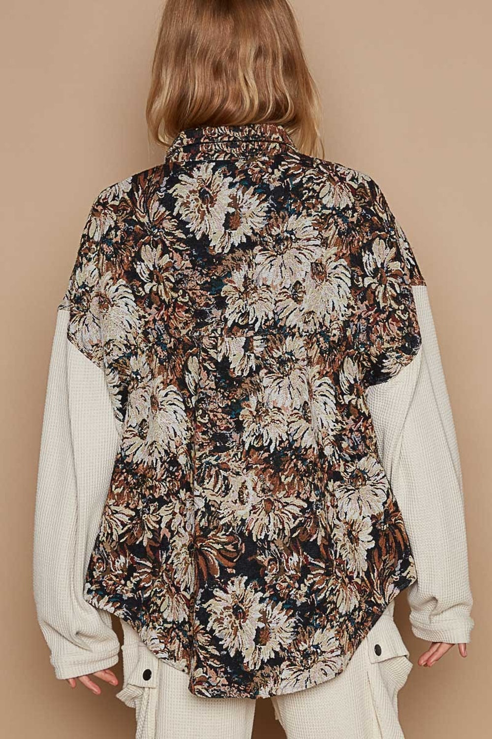 Floral Jacquard Shacket