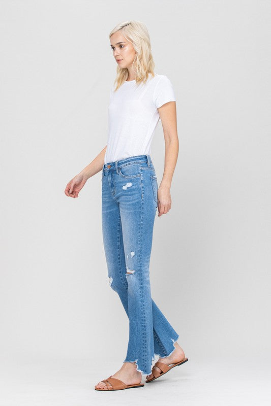 Mid Rise Flare Jeans