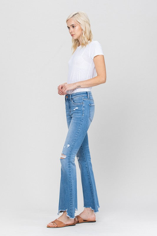 Mid Rise Flare Jeans