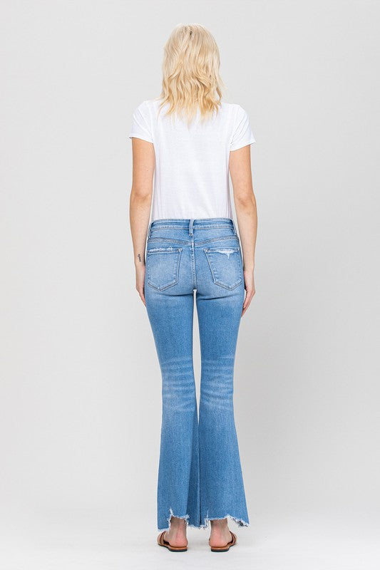 Mid Rise Flare Jeans