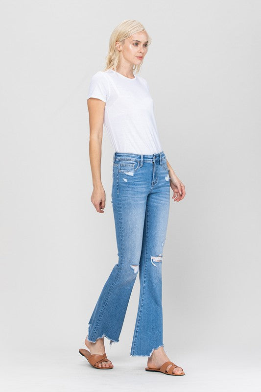 Mid Rise Flare Jeans